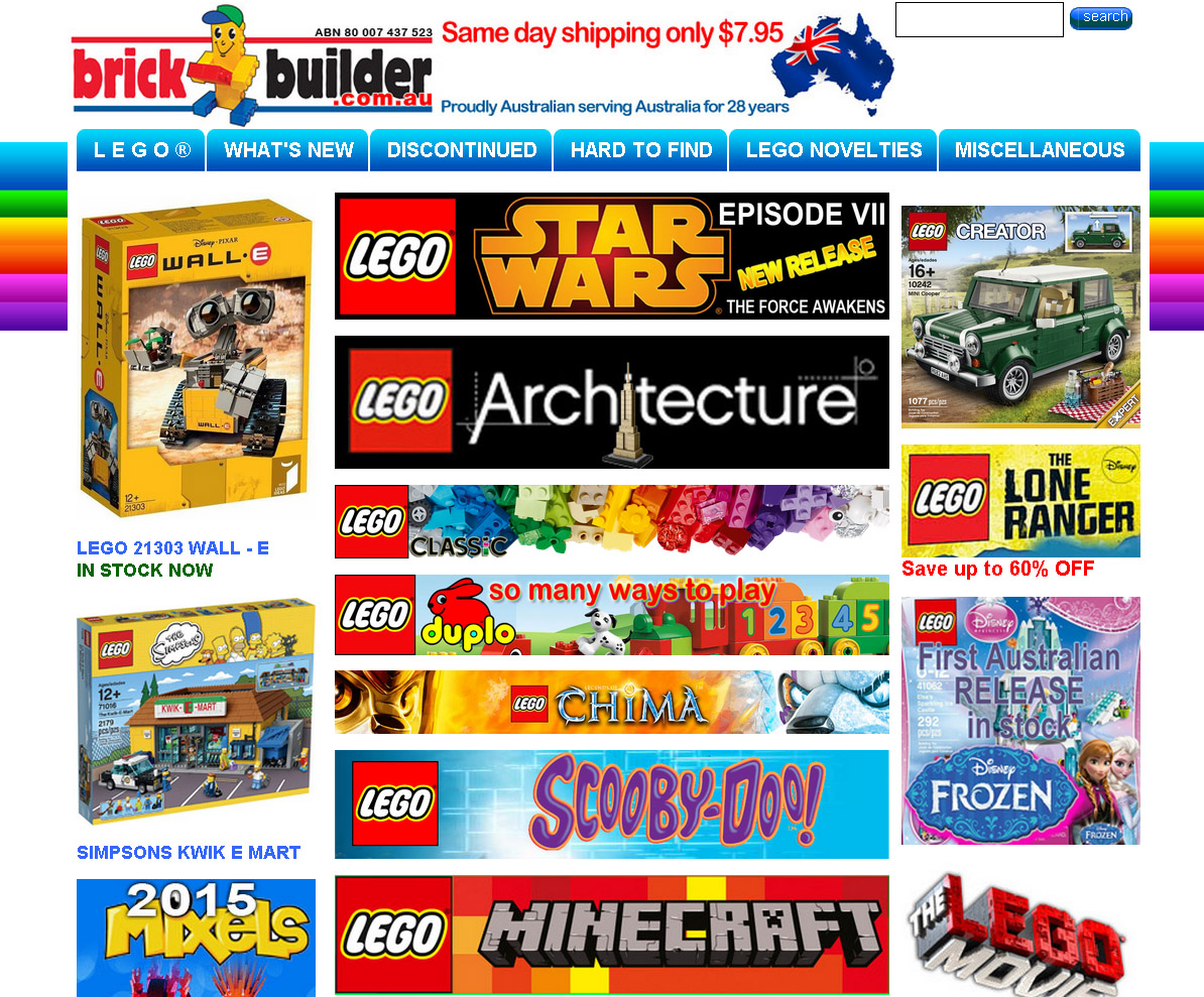 Tate's Lego website